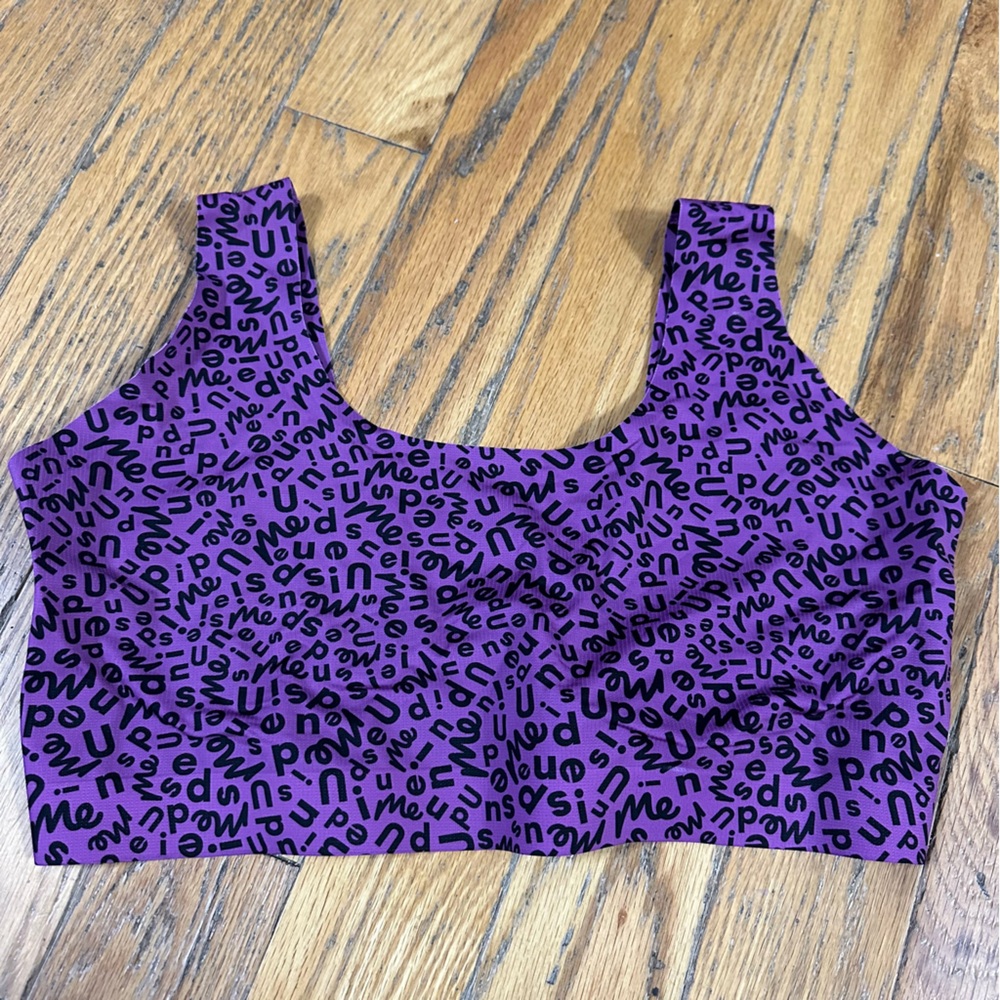 MeUndies Purple Logo Bra Size 3X